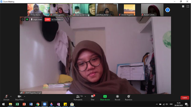 Foto 2: Wawancara Ananda Virgi SMP Islam Tugasku